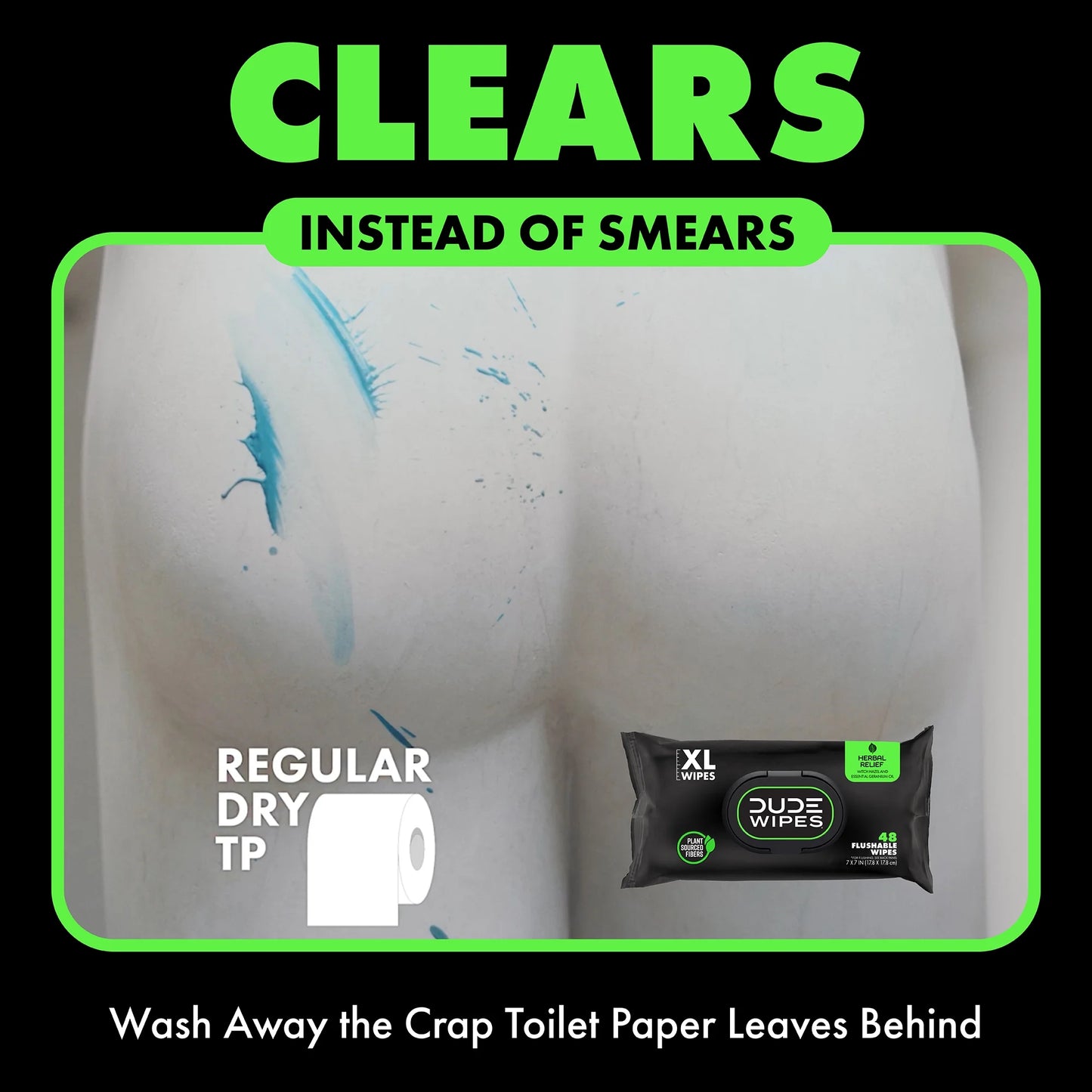 DUDE XL Wet Wipes for at Home Use