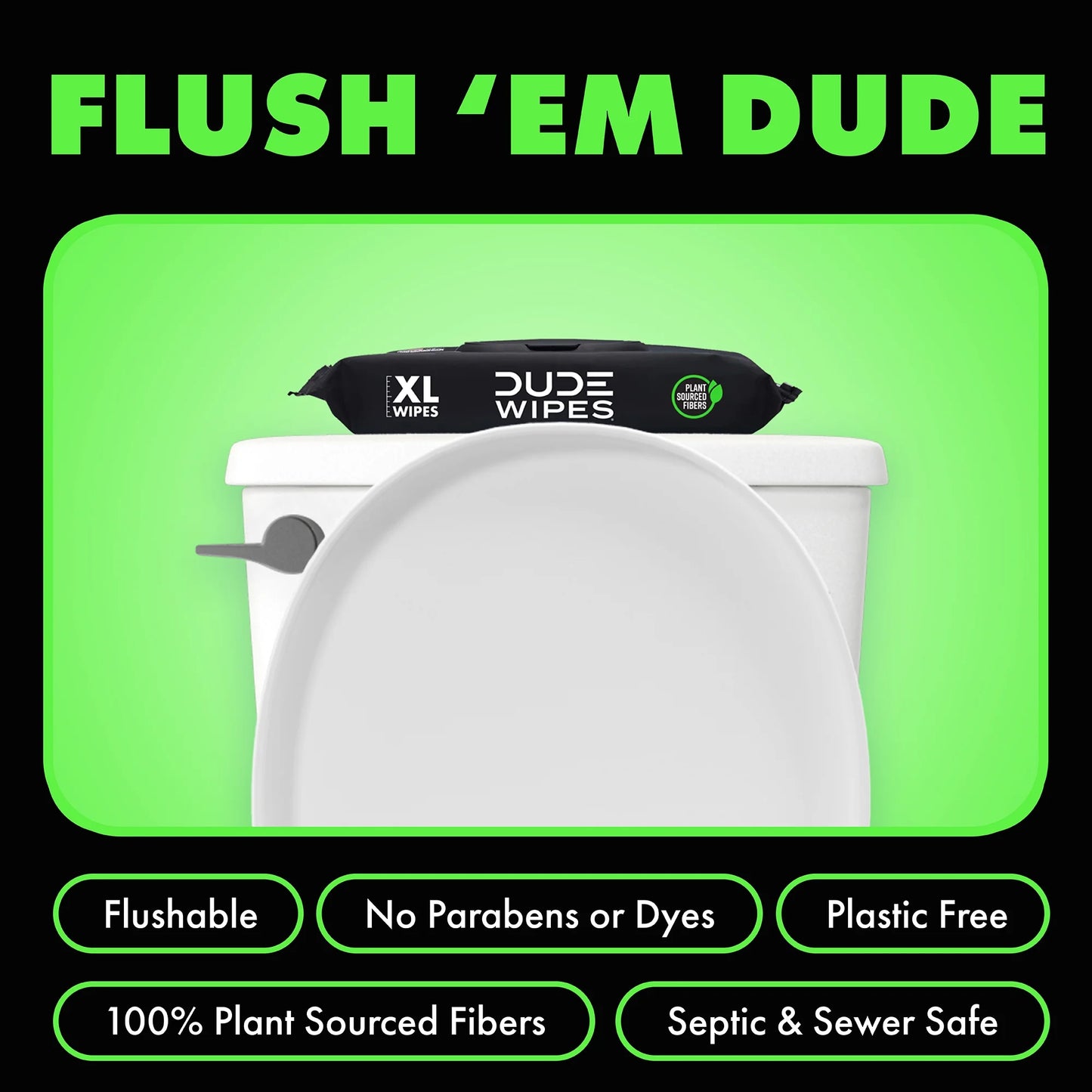 DUDE XL Wet Wipes for at Home Use