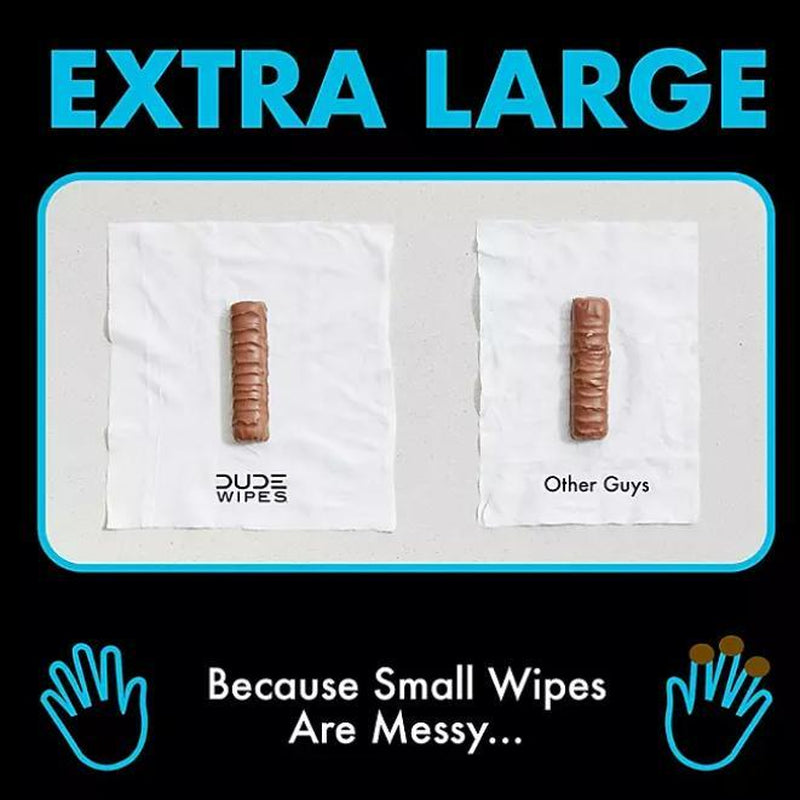 DUDE WIPES XL Flushable Wipes