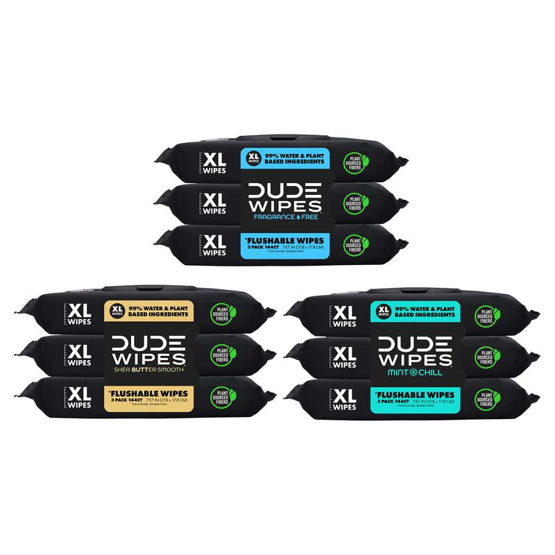 DUDE Wipes Stool Kit- 9 Packs