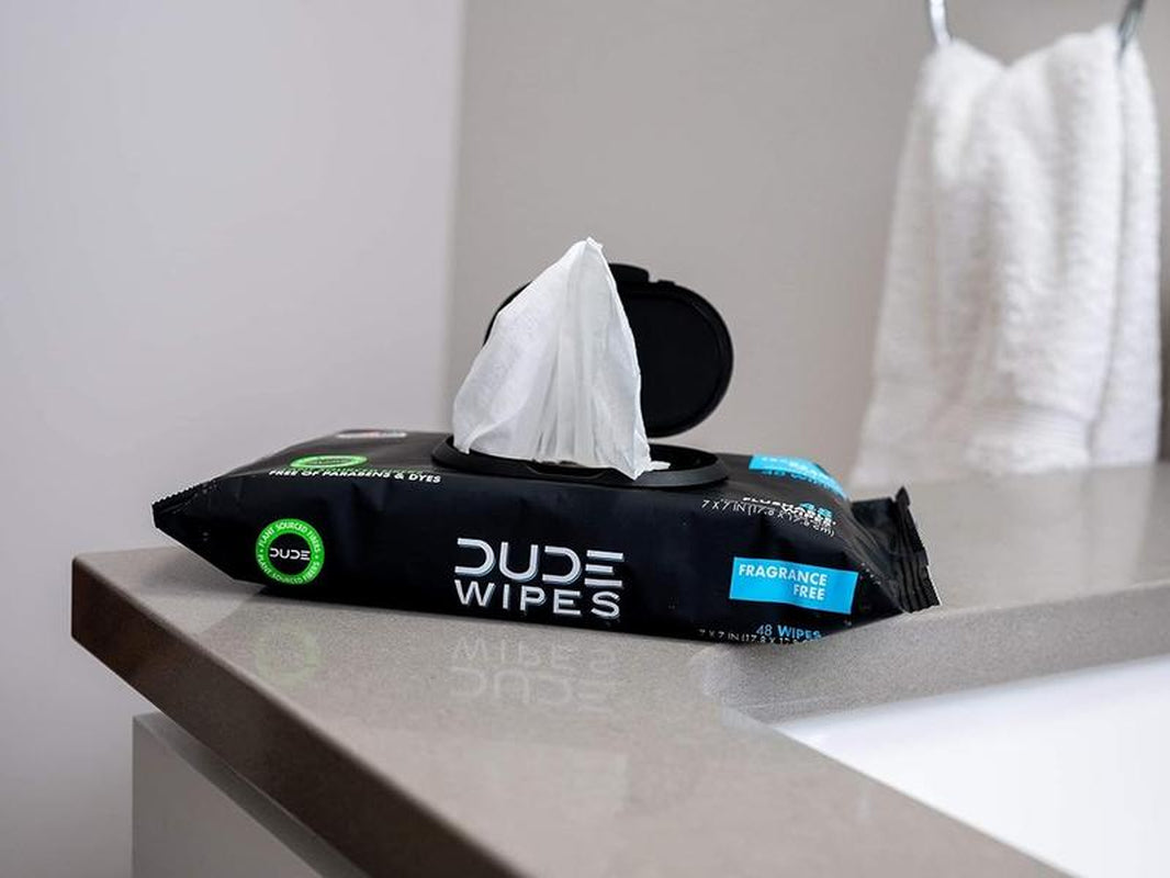DUDE Wipes - Flushable Wipes - 6 Pack