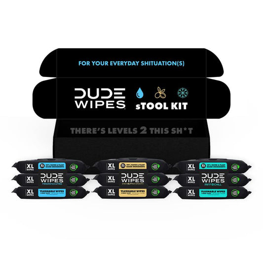 DUDE Wipes Stool Kit- 9 Packs